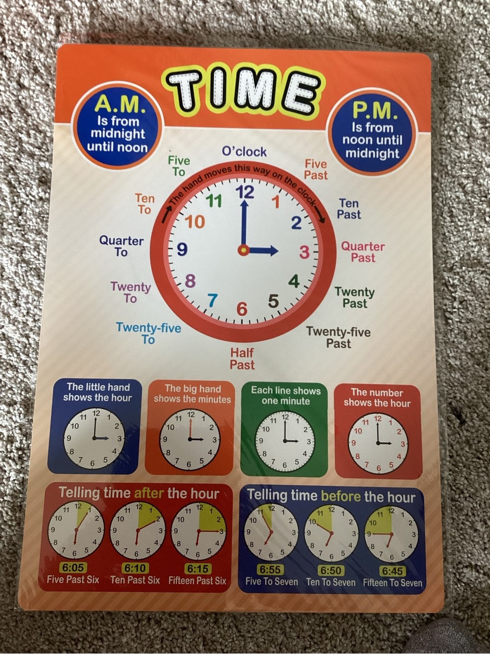 Subtraction Learning Chart - Multicolor - Picture 4 of 7